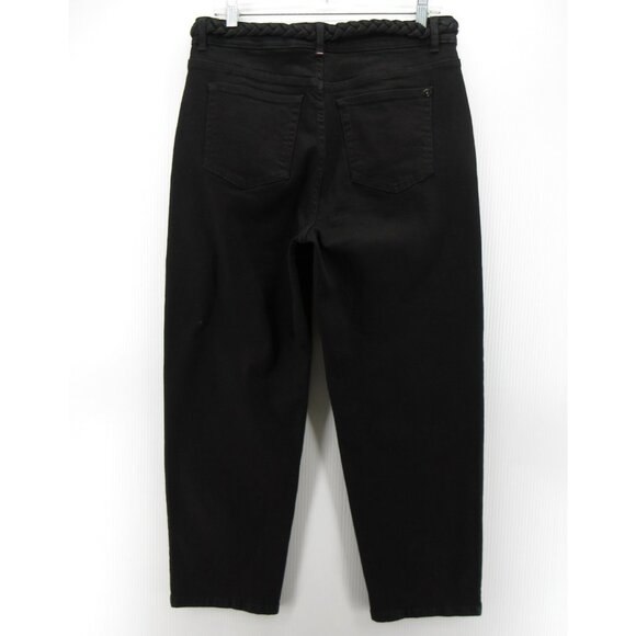 Ted Baker Jeans 32 Straight Denim Stretch Pants Braided Waist Belt - Picture 8 of 11